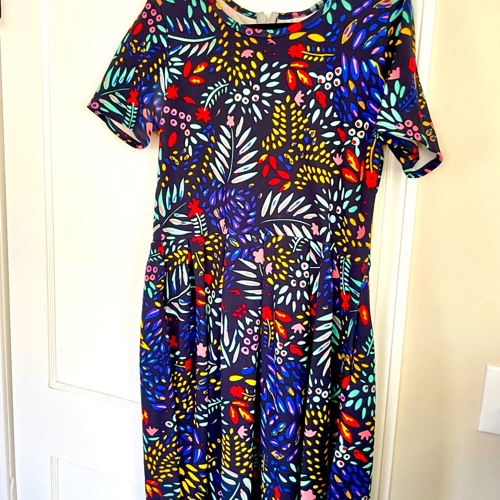 Lularoe Amelia 3x Floral Dress with Pockets